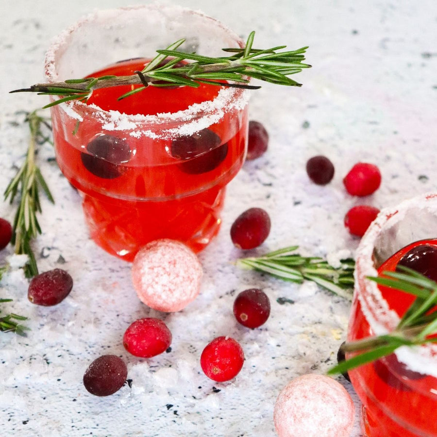 FROSTED CRANBERRY COCKTAIL BOMB