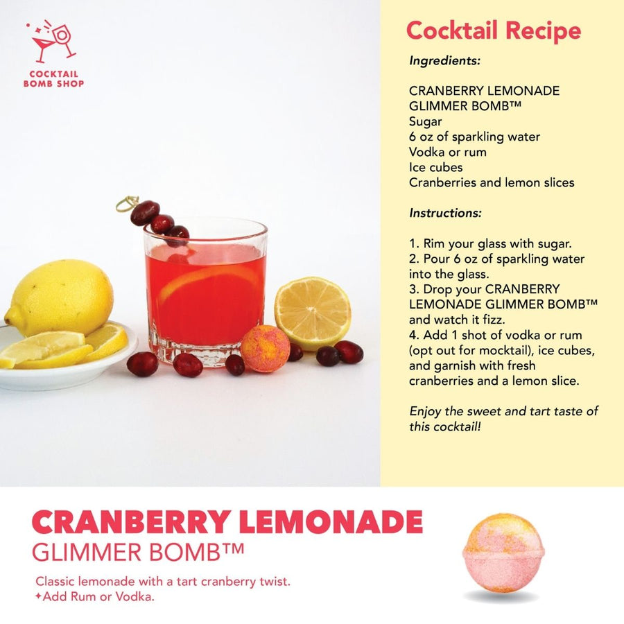 CRANBERRY LEMONADE - COCKTAIL BOMB