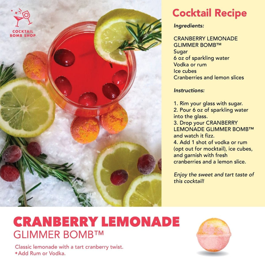 CRANBERRY LEMONADE COCKTAIL BOMB